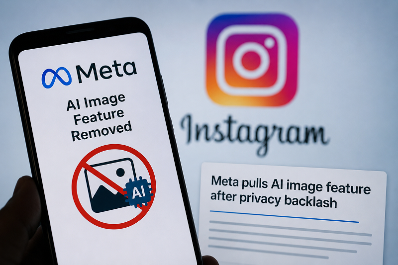 Meta Withdraws AI Image Feature After Privacy Backlash